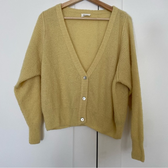 American Vintage yellow cardigan sweater